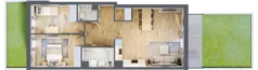 3 pokoje, mieszkanie 68,30 m², parter, oferta nr P10.03.0.48, Osiedle Poematu, Warszawa, Wawer, Falenica, ul. Poematu