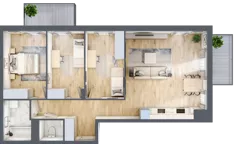 4 pokoje, mieszkanie 81,08 m², piętro 2, oferta nr P10.04.2.79, Osiedle Poematu, Warszawa, Wawer, Falenica, ul. Poematu