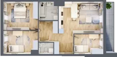 4 pokoje, mieszkanie 76,87 m², piętro 2, oferta nr P9.01.2.20, Osiedle Poematu, Warszawa, Wawer, Falenica, ul. Poematu