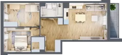 3 pokoje, mieszkanie 63,66 m², piętro 5, oferta nr P9.03.5.86, Osiedle Poematu, Warszawa, Wawer, Falenica, ul. Poematu