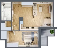 2 pokoje, mieszkanie 59,73 m², piętro 2, oferta nr B2, Niebieski Bursztyn, Reda, ul. Bosmańska