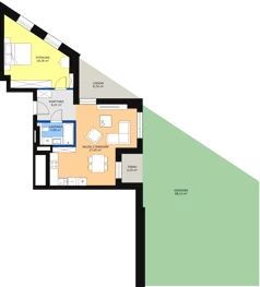2 pokoje, apartament 55,49 m², piętro 1, oferta nr B-01-08B, ATAL Olimpijska, Katowice, Bogucice, ul. Olimpijska / al. Korfantego