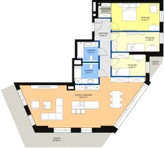 4 pokoje, mieszkanie 115,78 m², piętro 2, oferta nr B-02-10B, ATAL Olimpijska, Katowice, Bogucice, ul. Olimpijska / al. Korfantego