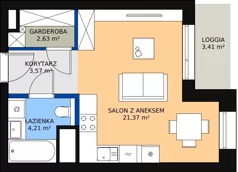 1 pokój, apartament 31,48 m², piętro 2, oferta nr C-02-07C, ATAL Olimpijska, Katowice, Bogucice, ul. Olimpijska / al. Korfantego