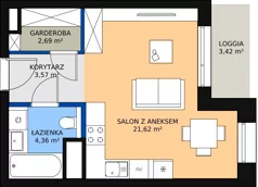 1 pokój, mieszkanie 32,30 m², piętro 5, oferta nr C-05-46C, ATAL Olimpijska, Katowice, Śródmieście, Bogucice, ul. Olimpijska / al. Korfantego