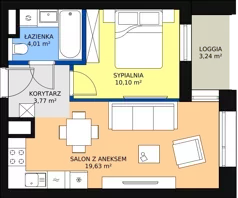 2 pokoje, apartament 37,33 m², piętro 2, oferta nr C-02-16C, ATAL Olimpijska, Katowice, Bogucice, ul. Olimpijska / al. Korfantego