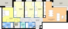 5 pokoi, mieszkanie 108,56 m², piętro 1, oferta nr A.1.1, ATAL Symbioza, Gdynia, Cisowa, ul. Kcyńska