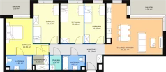 5 pokoi, mieszkanie 108,56 m², piętro 2, oferta nr A.2.1, ATAL Symbioza, Gdynia, Cisowa, ul. Kcyńska
