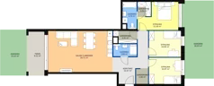 4 pokoje, mieszkanie 98,18 m², parter, oferta nr C1.0.6, ATAL Symbioza, Gdynia, Cisowa, ul. Kcyńska