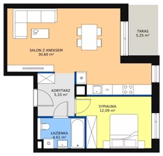 2 pokoje, mieszkanie 52,55 m², parter, oferta nr 2H.0.273, Ogrody Geyera Apartamenty, Łódź, Śródmieście, ul. Piotrkowska 293/305