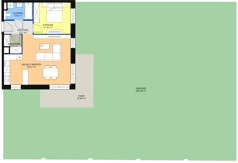 2 pokoje, mieszkanie 51,69 m², piętro 1, oferta nr 1C.1.84, Ogrody Geyera Apartamenty, Łódź, Śródmieście, ul. Piotrkowska 293/305