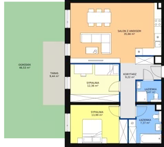 3 pokoje, mieszkanie 82,07 m², parter, oferta nr 3J.0.360, Ogrody Geyera Apartamenty, Łódź, Śródmieście, ul. Piotrkowska 293/305