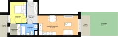 2 pokoje, mieszkanie 49,76 m², parter, oferta nr B1-K5-0-3, Żerniki Na Novo, Wrocław, Żerniki, ul. Maxa Berga