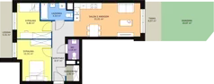 3 pokoje, mieszkanie 59,88 m², parter, oferta nr B3-k1-0-1, Żerniki Na Novo, Wrocław, Żerniki, ul. Maxa Berga