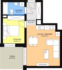 2 pokoje, mieszkanie 42,43 m², parter, oferta nr B4-K1-0-4, Żerniki Na Novo, Wrocław, Żerniki, ul. Maxa Berga