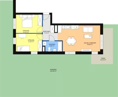 3 pokoje, mieszkanie 62,40 m², parter, oferta nr B5-K1-0-3, Żerniki Na Novo, Wrocław, Żerniki, ul. Maxa Berga