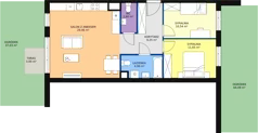 3 pokoje, mieszkanie 68,23 m², parter, oferta nr 1C-0-4, Naramowice Odnova, Poznań, Naramowice, ul. Bielicowa
