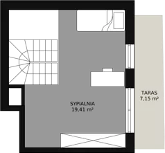 2 pokoje, mieszkanie 69,13 m², piętro 4, oferta nr 2C-4-3, Naramowice Odnova, Poznań, Naramowice, ul. Bielicowa