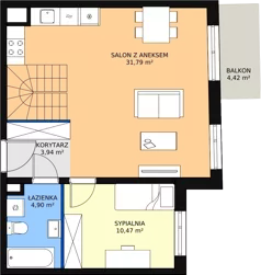2 pokoje, mieszkanie 70,50 m², piętro 4, oferta nr 2C-4-4, Naramowice Odnova, Poznań, Naramowice, ul. Bielicowa