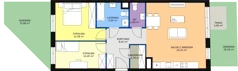 3 pokoje, mieszkanie 72,46 m², parter, oferta nr 2D-0-2, Naramowice Odnova, Poznań, Naramowice, ul. Bielicowa