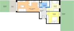3 pokoje, mieszkanie 56,86 m², parter, oferta nr 5C-0-4, Naramowice Odnova II, Poznań, Naramowice, ul. Bielicowa