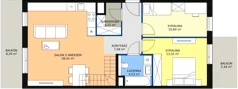 3 pokoje, mieszkanie 82,40 m², piętro 4, oferta nr 6G-4-1, Naramowice Odnova II, Poznań, Naramowice, ul. Bielicowa