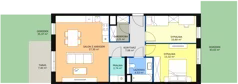 3 pokoje, mieszkanie 68,78 m², parter, oferta nr 7B-0-1, Naramowice Odnova II, Poznań, Naramowice, ul. Bielicowa