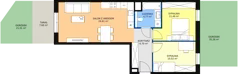 3 pokoje, mieszkanie 58,06 m², parter, oferta nr 7B-0-3, Naramowice Odnova II, Poznań, Naramowice, ul. Bielicowa
