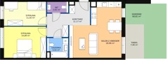 3 pokoje, mieszkanie 71,65 m², parter, oferta nr 7C-0-4, Naramowice Odnova II, Poznań, Naramowice, ul. Bielicowa