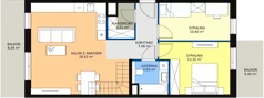 4 pokoje, mieszkanie 82,40 m², piętro 4, oferta nr 7E-4-1, Naramowice Odnova II, Poznań, Naramowice, ul. Bielicowa