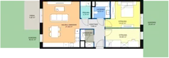 3 pokoje, mieszkanie 68,80 m², parter, oferta nr 7F-0-3, Naramowice Odnova II, Poznań, Naramowice, ul. Bielicowa