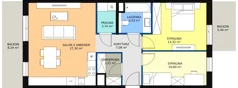 3 pokoje, mieszkanie 68,78 m², piętro 1, oferta nr 7F-1-3, Naramowice Odnova II, Poznań, Naramowice, ul. Bielicowa