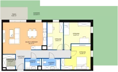 4 pokoje, mieszkanie 97,04 m², parter, oferta nr 8A-0-5, Naramowice Odnova II, Poznań, Naramowice, ul. Bielicowa