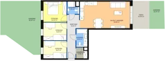 4 pokoje, mieszkanie 77,92 m², parter, oferta nr 8D-0-1, Naramowice Odnova II, Poznań, Naramowice, ul. Bielicowa