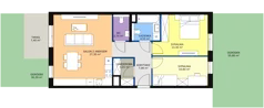 3 pokoje, mieszkanie 68,76 m², parter, oferta nr 8E-0-2, Naramowice Odnova II, Poznań, Naramowice, ul. Bielicowa