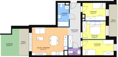 4 pokoje, mieszkanie 71,31 m², parter, oferta nr B6-K2-0-1, Żerniki Na Novo II, Wrocław, Żerniki, ul. Maxa Berga