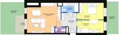 3 pokoje, mieszkanie 64,10 m², parter, oferta nr B8-K1-0-8, Żerniki Na Novo II, Wrocław, Żerniki, ul. Maxa Berga