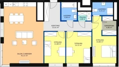 4 pokoje, mieszkanie 115,32 m², piętro 30, oferta nr a.2.30.03, ATAL SKY+ II, Katowice, Wełnowiec-Józefowiec, Wełnowiec, al. Wojciecha Korfantego 93-99