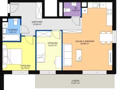 3 pokoje, mieszkanie 71,62 m², piętro 1, oferta nr D1.3.1.2, Nowy Targówek VI, Warszawa, Targówek, Targówek Mieszkaniowy, ul. Płosa 8