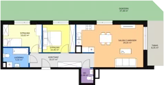 3 pokoje, mieszkanie 68,19 m², piętro 1, oferta nr D2.2.1.1, Nowy Targówek VI, Warszawa, Targówek, Targówek Mieszkaniowy, ul. Płosa 8