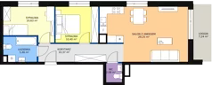 3 pokoje, mieszkanie 68,19 m², piętro 1, oferta nr D2.2.1.1, Nowy Targówek VI, Warszawa, Targówek, Targówek Mieszkaniowy, ul. Płosa 8