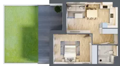 2 pokoje, mieszkanie 46,71 m², parter, oferta nr 7.00.A02, Ogrody Andersa II, Gliwice, Wojska Polskiego, ul. Generała Władysława Andersa
