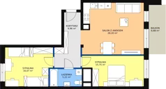 3 pokoje, mieszkanie 75,00 m², piętro 2, oferta nr A2-17, ATAL Apollina, Kowale, ul. Apollina