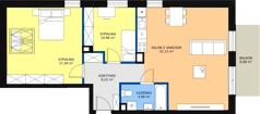 3 pokoje, mieszkanie 73,71 m², piętro 4, oferta nr A4-26, ATAL Apollina, Kowale, ul. Apollina