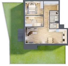 3 pokoje, mieszkanie 71,57 m², parter, oferta nr 2.A.0.2, ATAL Apollina II, Kowale, ul. Apollina
