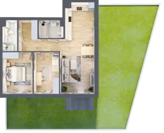 3 pokoje, mieszkanie 69,06 m², parter, oferta nr 3.0.4, ATAL Apollina II, Kowale, ul. Apollina