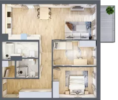 3 pokoje, mieszkanie 80,57 m², piętro 1, oferta nr 4.1.10, ATAL Apollina II, Kowale, ul. Apollina