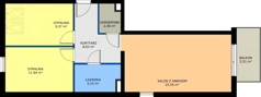 3 pokoje, mieszkanie 63,97 m², piętro 2, oferta nr A-K1-2-1, Na Opoczyńskiej, Wrocław, Leśnica, Fabryczna, ul. Opoczyńska