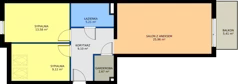3 pokoje, mieszkanie 66,61 m², piętro 2, oferta nr A-K1-2-3, Na Opoczyńskiej, Wrocław, Leśnica, Fabryczna, ul. Opoczyńska