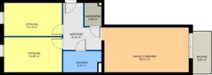 3 pokoje, mieszkanie 71,23 m², piętro 2, oferta nr A-K2-2-1, Na Opoczyńskiej, Wrocław, Leśnica, Fabryczna, ul. Opoczyńska